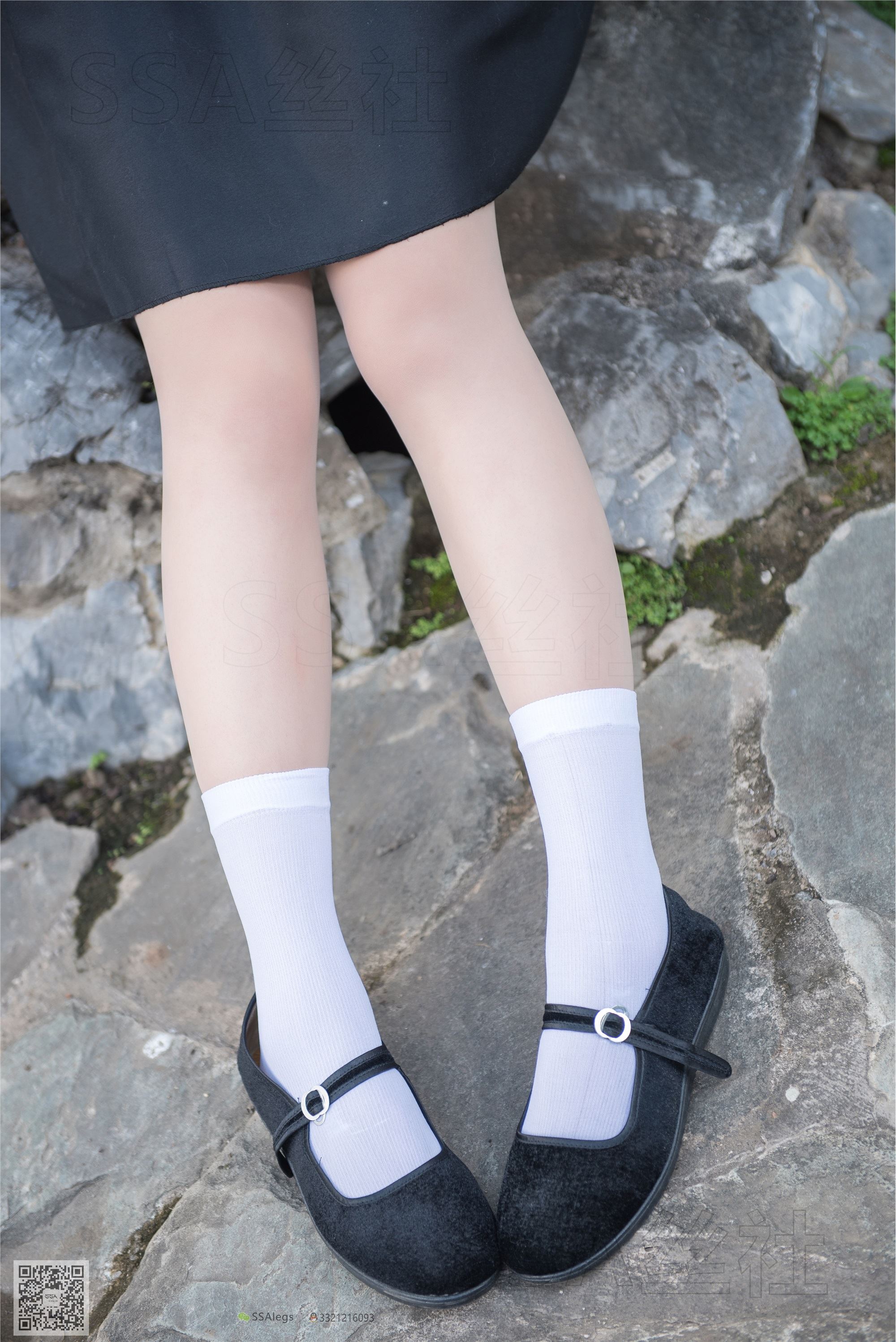 SSA silk club super clear photo NO.068 Junjun Republic of China learning sister shredded meat white socks